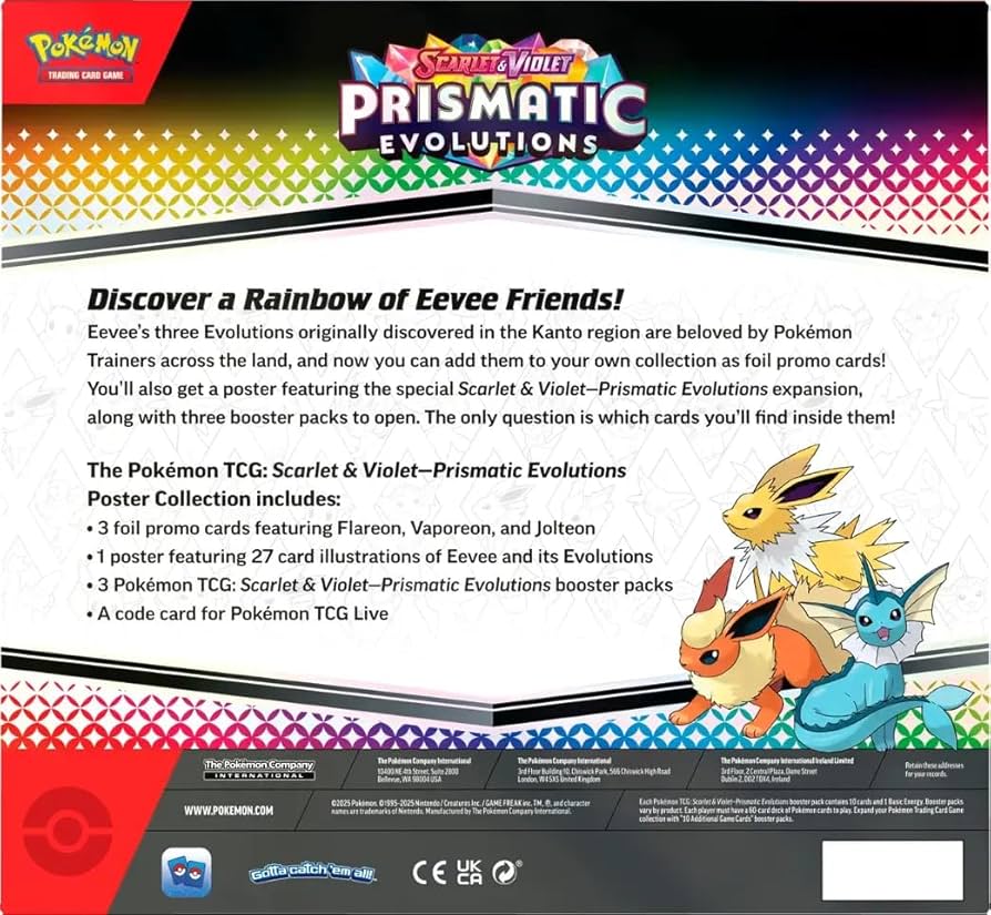 Prismatic Evolutions Poster Collection