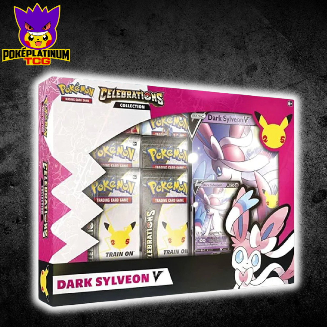 Celebrations 25th Anniversary Dark Sylveon V Factory Sealed