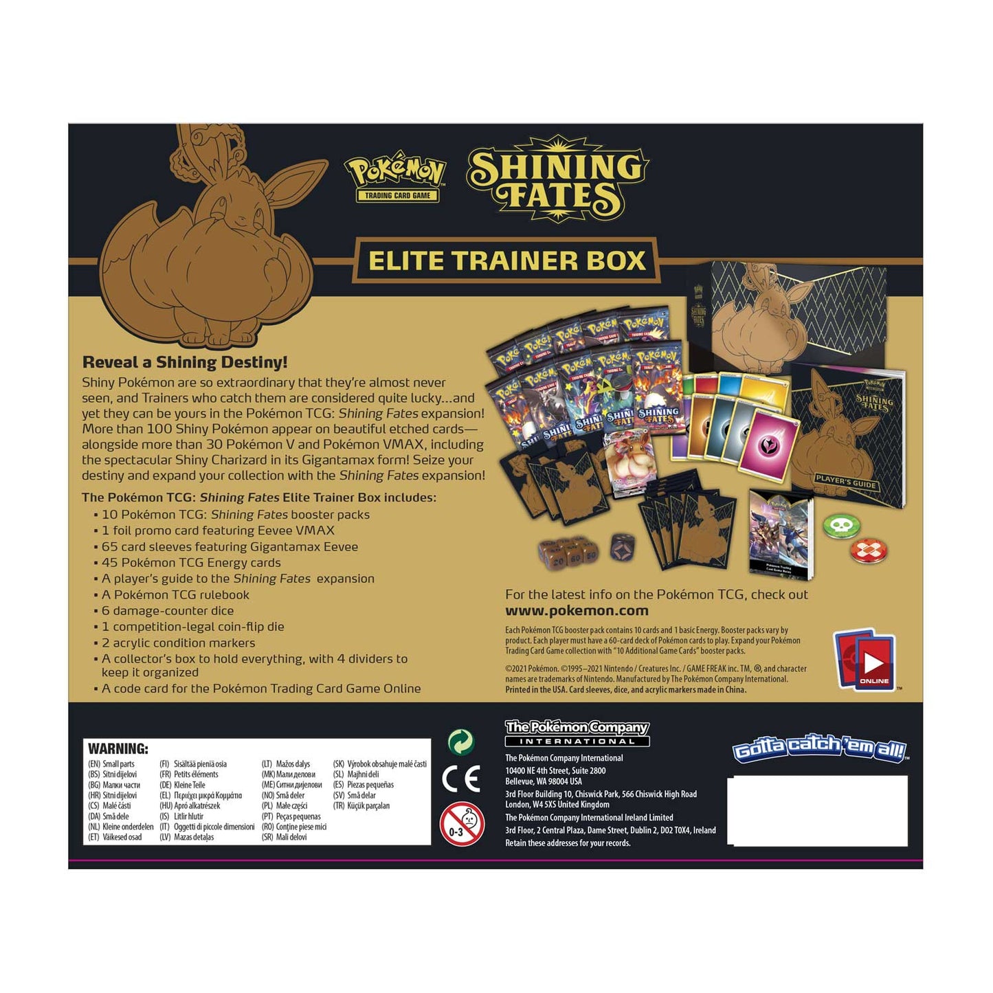 Shining Fates Elite Trainer Box (ETB) with Semi-Rigid Protector Case