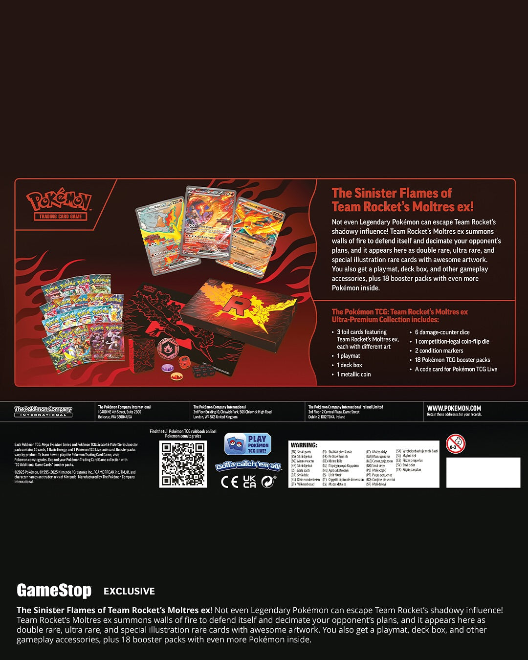 Team Rocket Moltres ex Ultra-Premium Collection GAMESTOP EXCLUSIVE