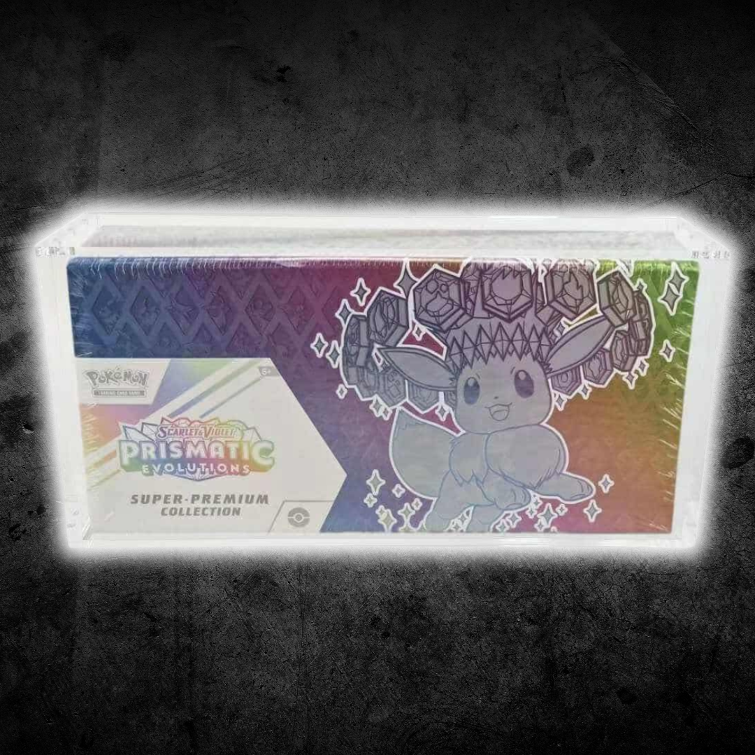 Prismatic Evolutions SPC Acrylic Box with Magnetic Lid