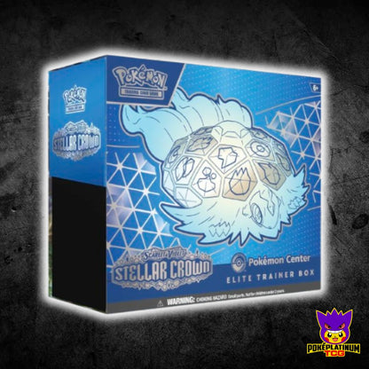 Stellar Crown Pokemon Centre EXCLUSIVE Elite Trainer Box WITH ACRYLIC CASE