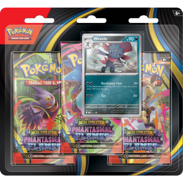 Phantasmal Flames Three Booster Blister (Random Promo)