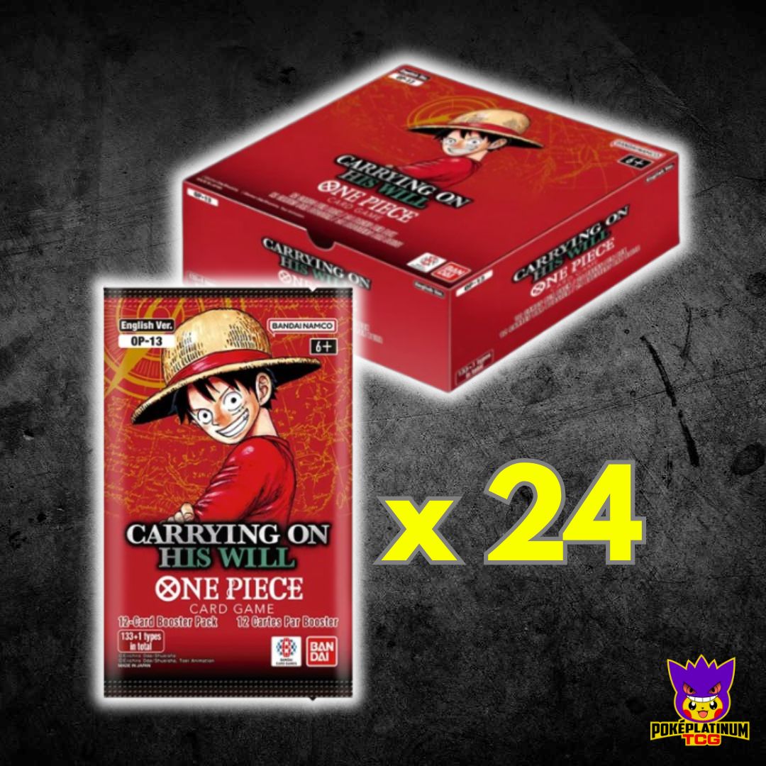 24x One Piece OP-13 Carrying On His Will Booster Packs - English