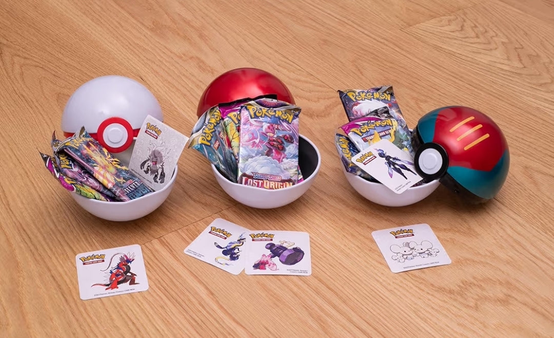 2023 PokéBall Tin Bundle - Poké Ball, Lure Ball & Premier Ball [9 SWSH Booster Packs in total]
