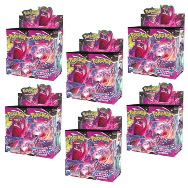 Sword & Shield SWSH8 - Fusion Strike Booster Box Sealed Case of 6