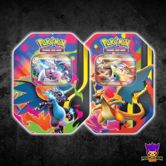 2x Mega Charizard Tins (Complete Set)