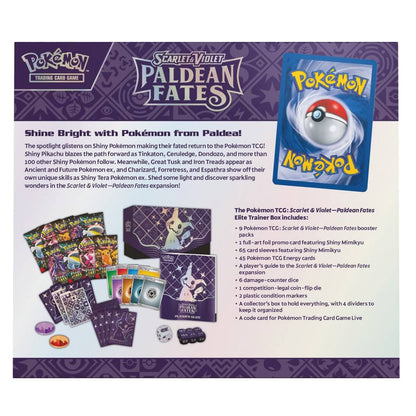 Paldean Fates Elite Trainer Box (ETB) WITH ACRYLIC CASE