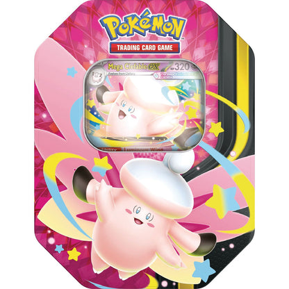 Mega Moonlit Tin - Set of 2 tins: Gengar ex & Clefable ex