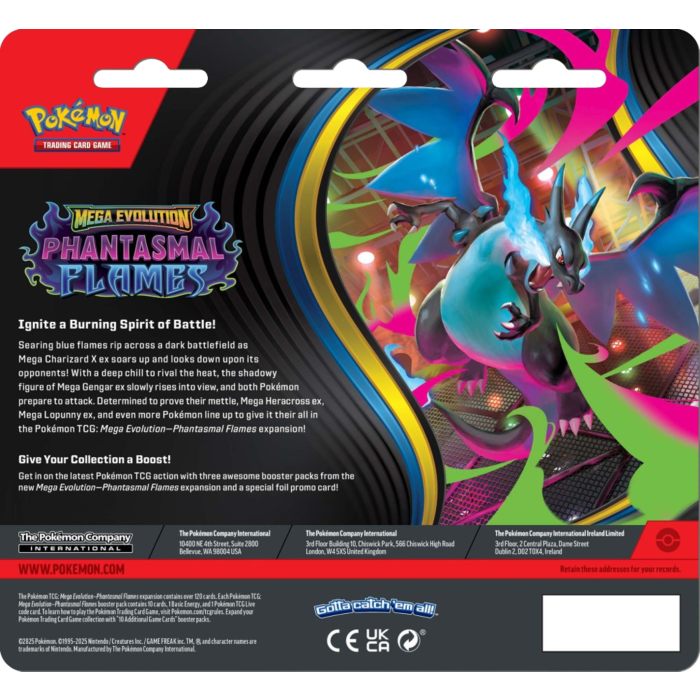Phantasmal Flames Three Booster Blister (Random Promo)
