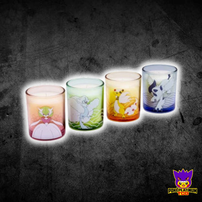 Pokemon (Officially Licensed Merchandise) - Mega Evolutions Glass Candle Set 4-Pack
