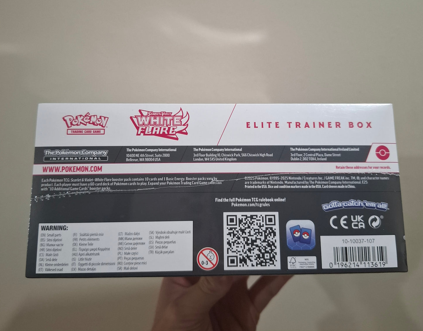 White Flare Elite Trainer Box (ETB)**