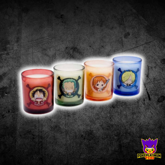 One Piece - Chibi Character Glass Candle Set 4-Pack