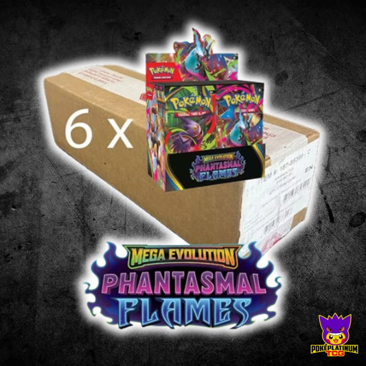 Mega Evolution ME02 - Phantasmal Flames Sealed Case of 6 Booster Boxes