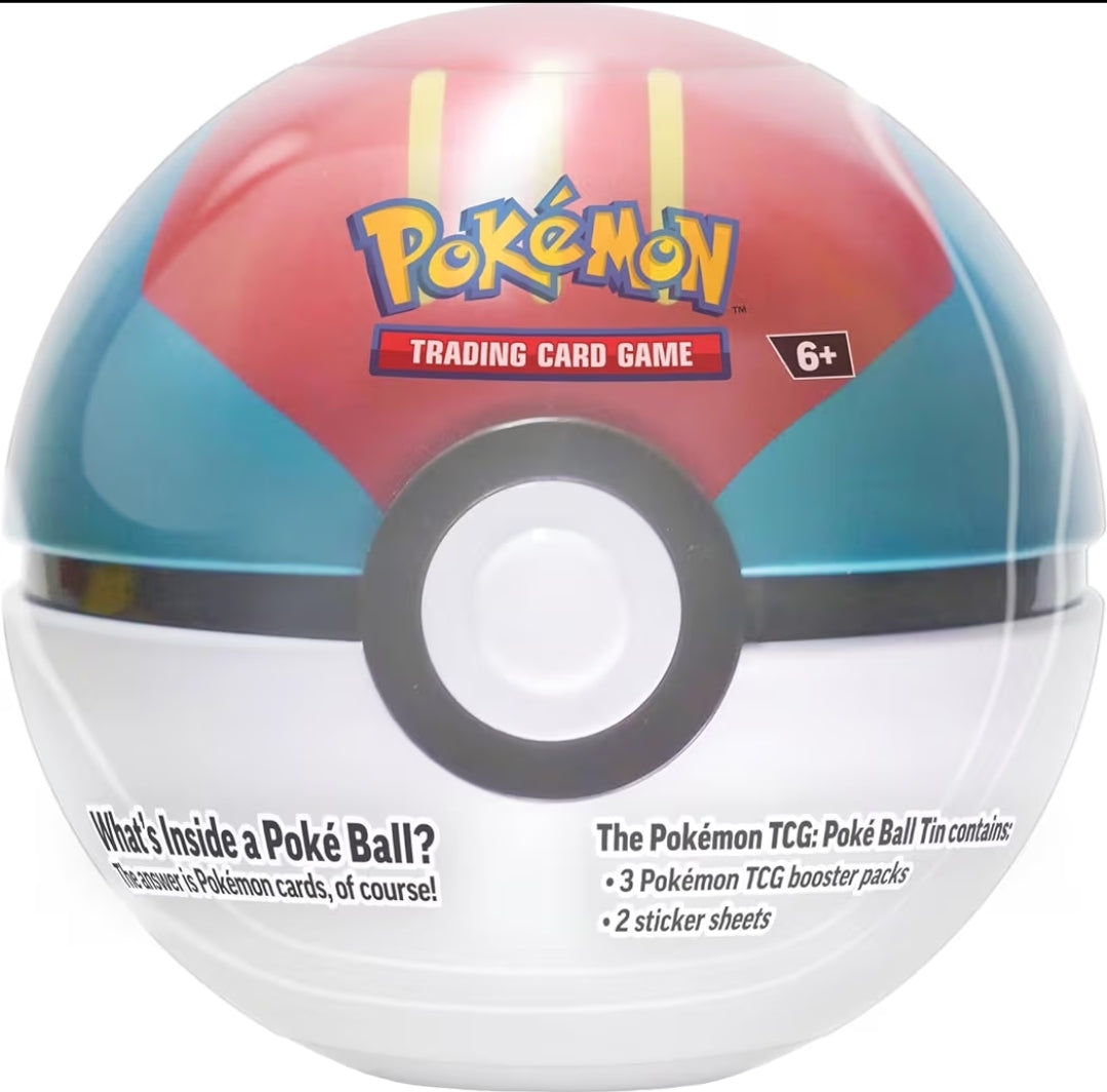 2023 PokéBall Tin Bundle - Poké Ball, Lure Ball & Premier Ball [9 SWSH Booster Packs in total]