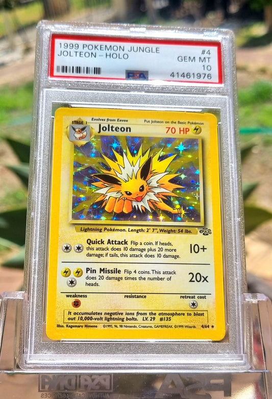 PSA 10 Jolteon Jungle Holo Rare 1999 #4 GEM MINT