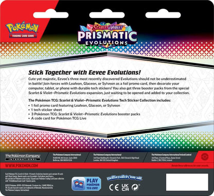 3x Prismatic Evolutions Tech Sticker Collection (Complete Artset)