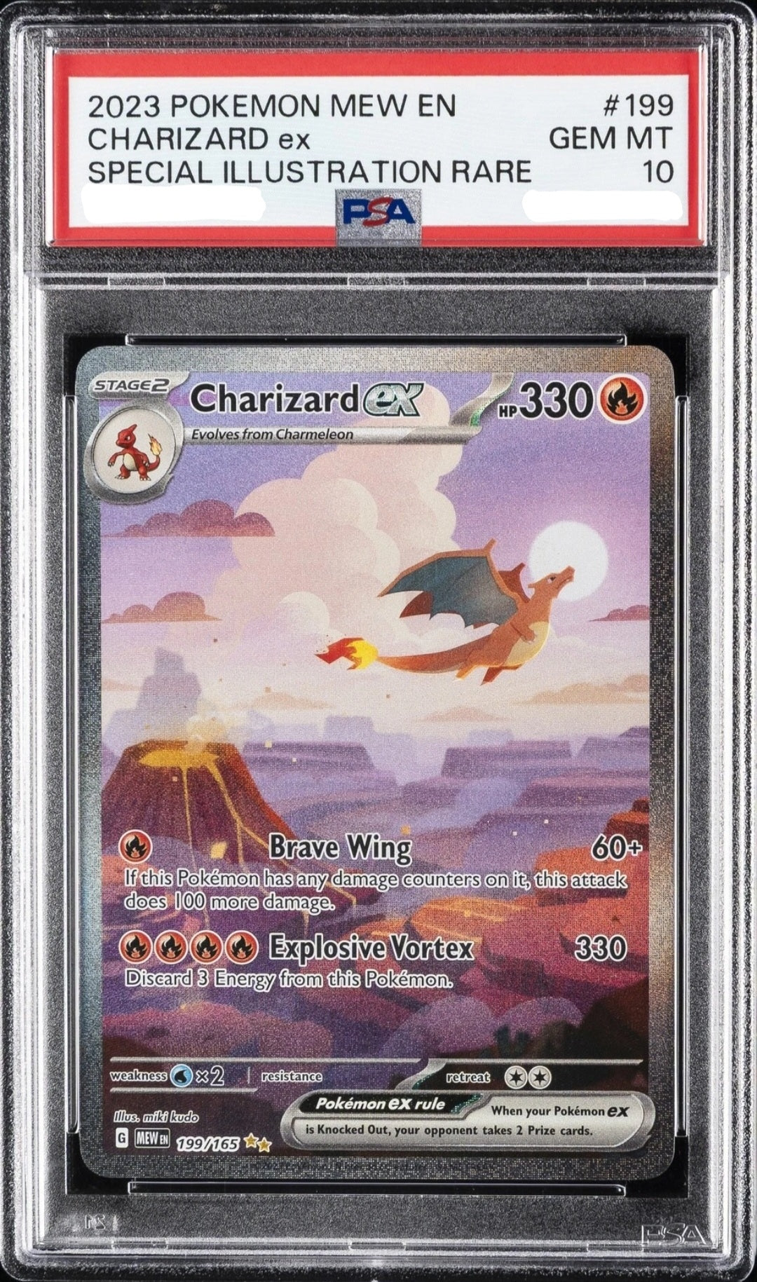 PSA 10 Charizard Special Illustration Rare EN-151 #199 GEM MINT