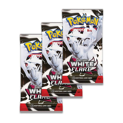 White Flare Tech Sticker Collection/3-pack Blister