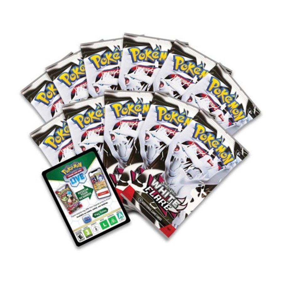 White Flare Pokémon Center EXCLUSIVE Elite Trainer Box WITH ACRYLIC CASE