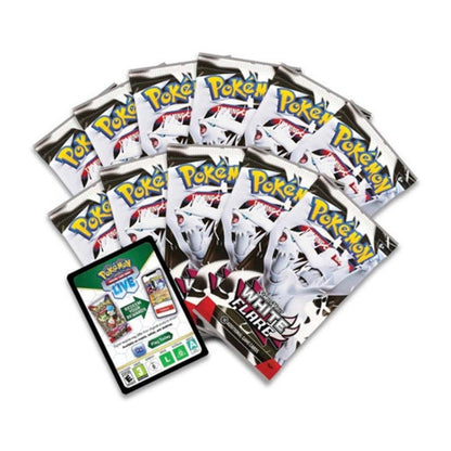 White Flare Pokémon Center EXCLUSIVE Elite Trainer Box WITH ACRYLIC CASE