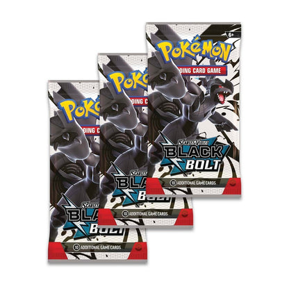 Black Bolt Tech Sticker/3-pack Blister