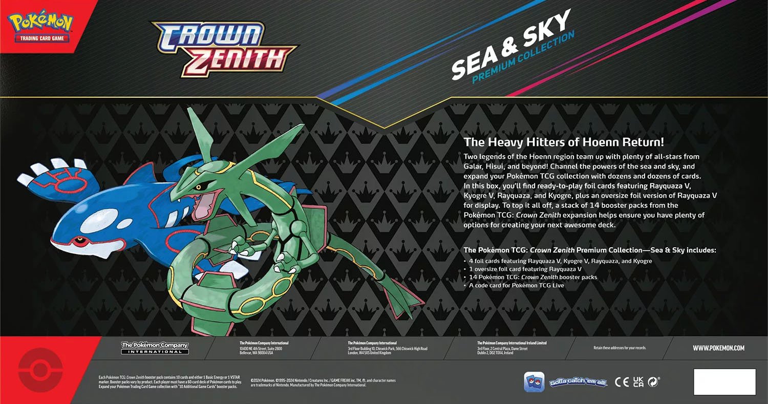Crown Zenith Sea & Sky Premium Collection – PokéPlatinum TCG