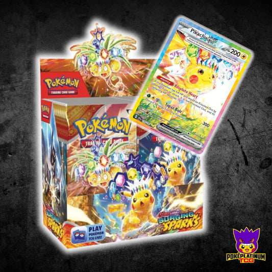 Surging Sparks Booster Box with Semi-Rigid Protector Case