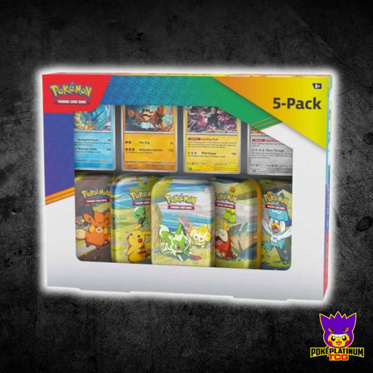 Scarlet & Violet Series 5-Pack Paldea Friends Mini Tins Collectible Box