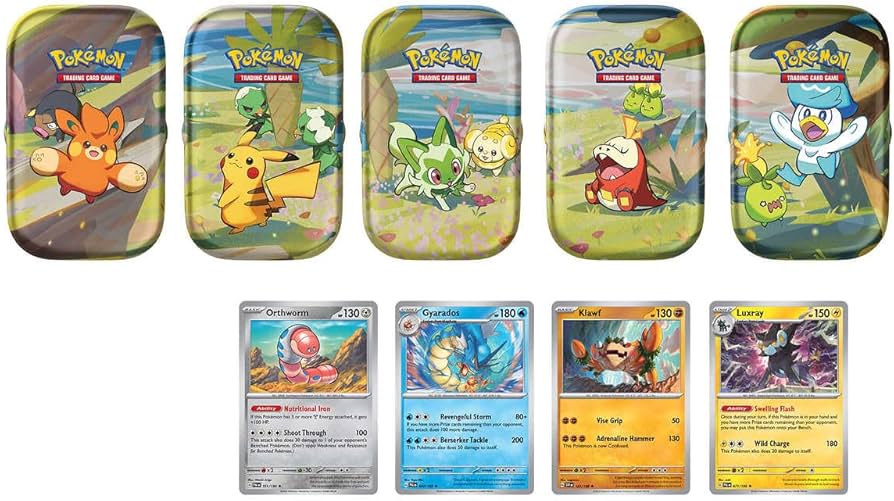 Scarlet & Violet Series 5-Pack Paldea Friends Mini Tins Collectible Box