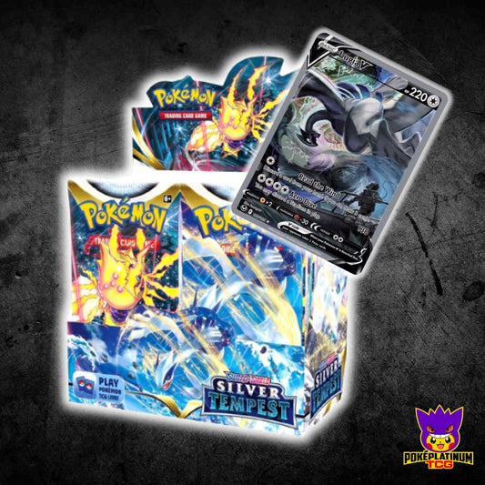 Silver Tempest Booster Box with Semi Rigid Protector Case