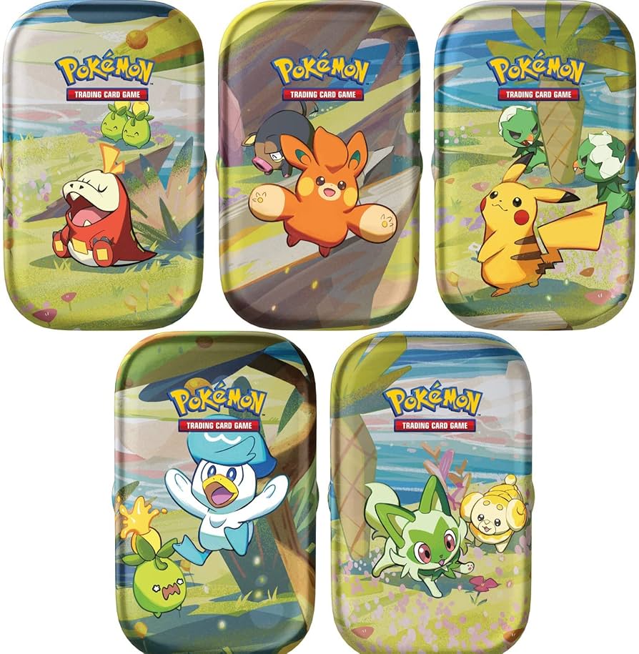 Scarlet & Violet Series 5-Pack Paldea Friends Mini Tins Collectible Box