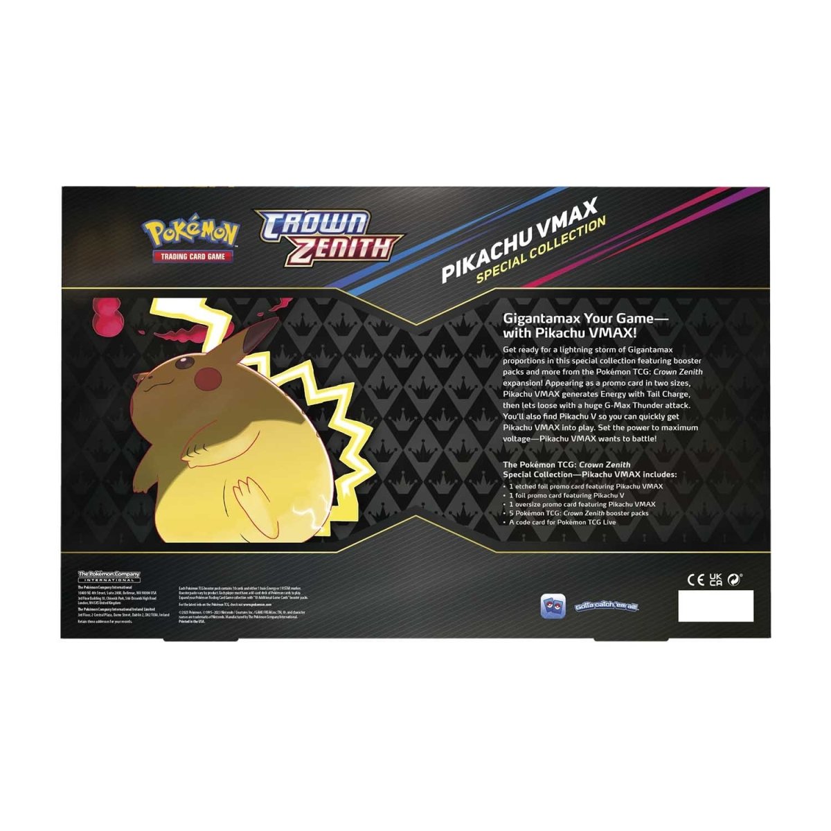 Crown Zenith Pikachu VMAX Special Collection Box