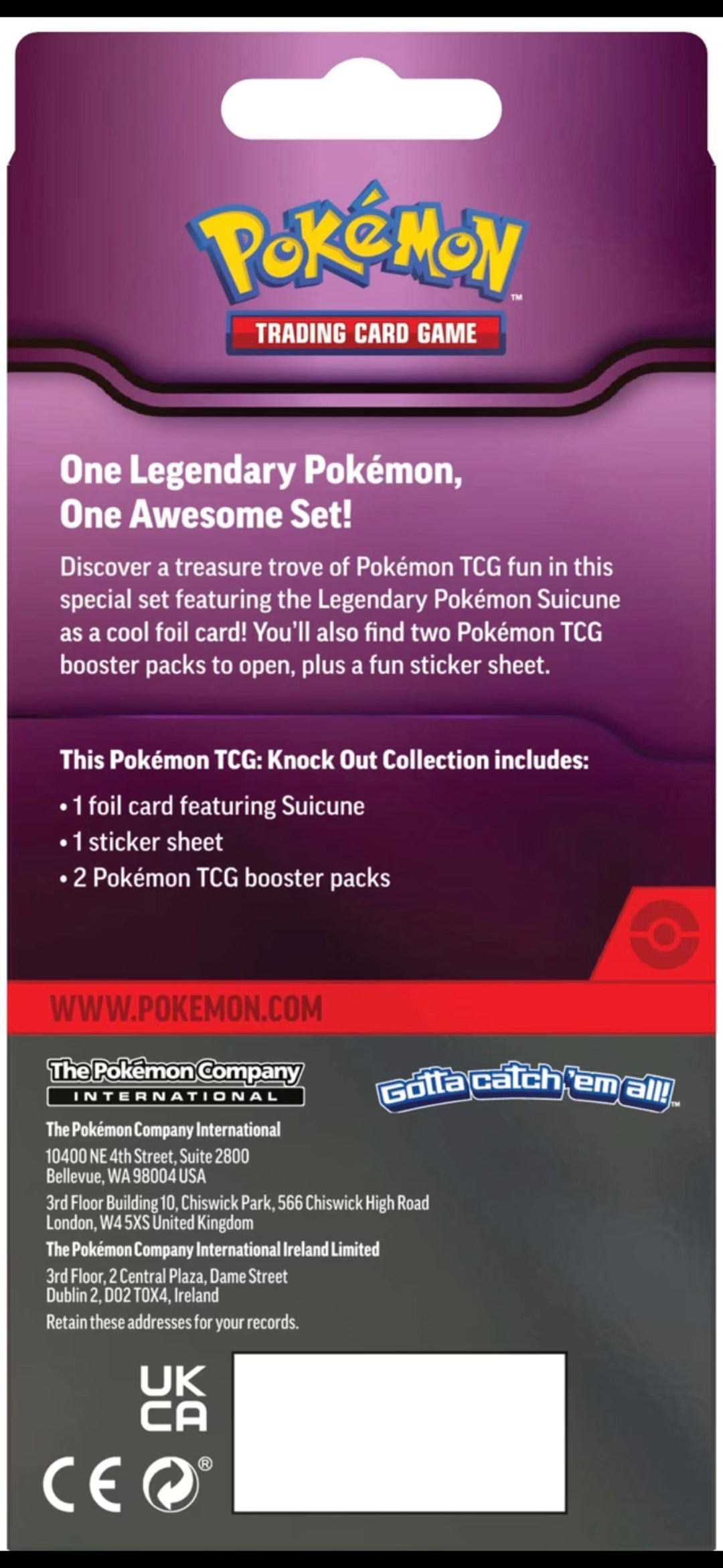 Knock Out Collection (2026) - Kyogre & Suicine (PAIR)