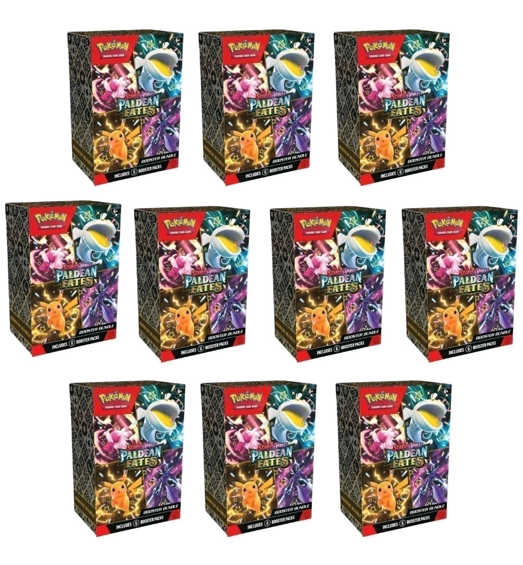 Paldean Fates Booster Bundle Sealed Display Case