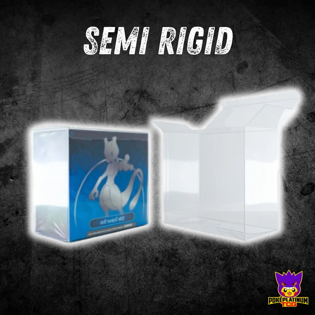 Plastic Semi Rigid Protector for English Pokémon Elite Trainer Box (ETB)