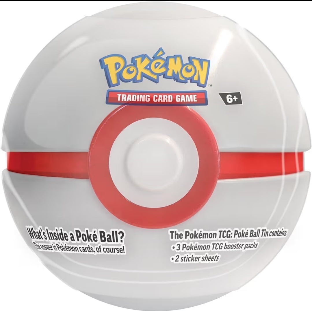 2023 PokéBall Tin Bundle - Poké Ball, Lure Ball & Premier Ball [9 SWSH Booster Packs in total]