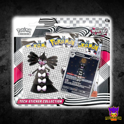 White Flare Tech Sticker Collection/3-pack Blister